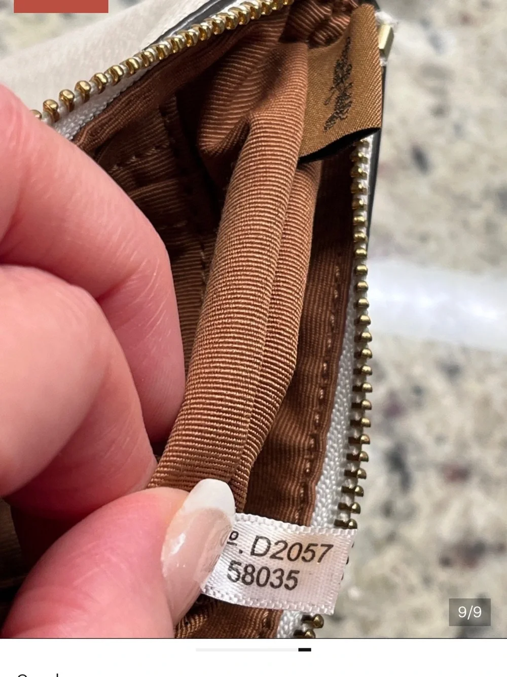 Coach Signature Chalk Wristlet NWOT